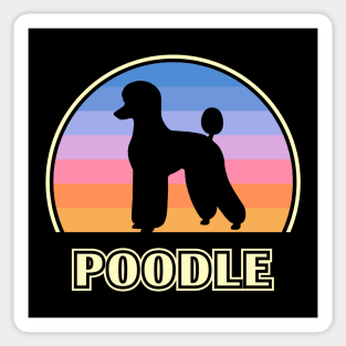Poodle Vintage Sunset Dog Sticker